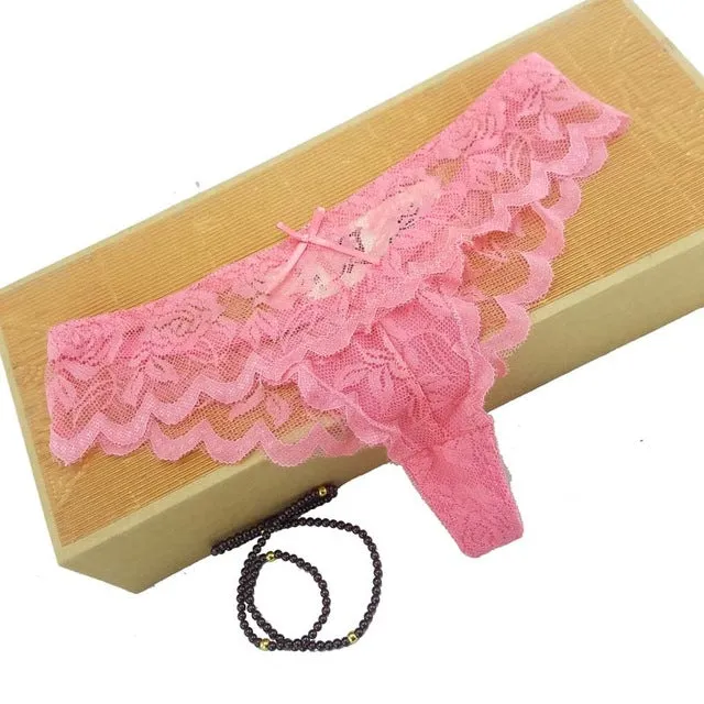 6 colors LACE Cotton Women's Sexy Thongs G-string Underwear Panties Briefs For Ladies T-back,1pcs/Lot 169