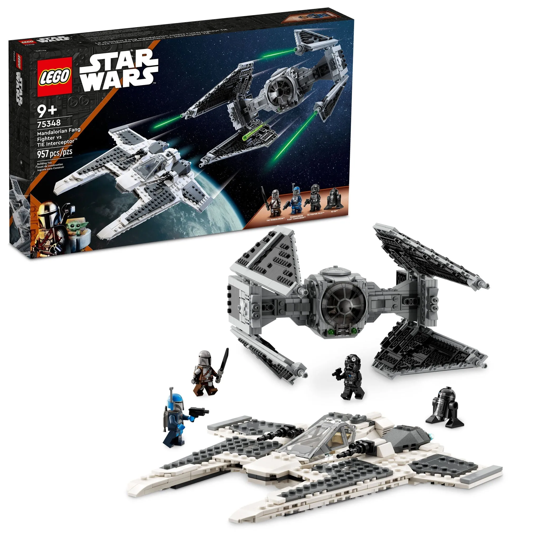 75348 Mandalorian Fang Fighter vs. TIE Interceptor™