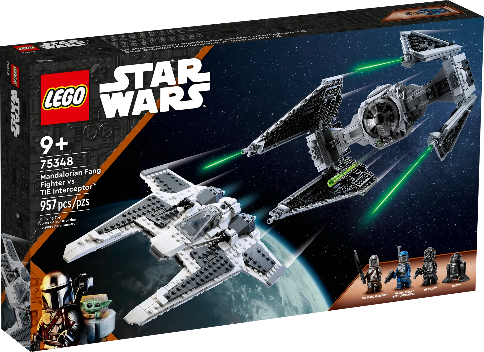 75348 Mandalorian Fang Fighter vs. TIE Interceptor™