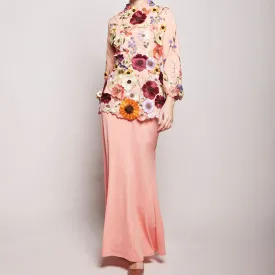 Aatiya Floral Embroidered Kurung