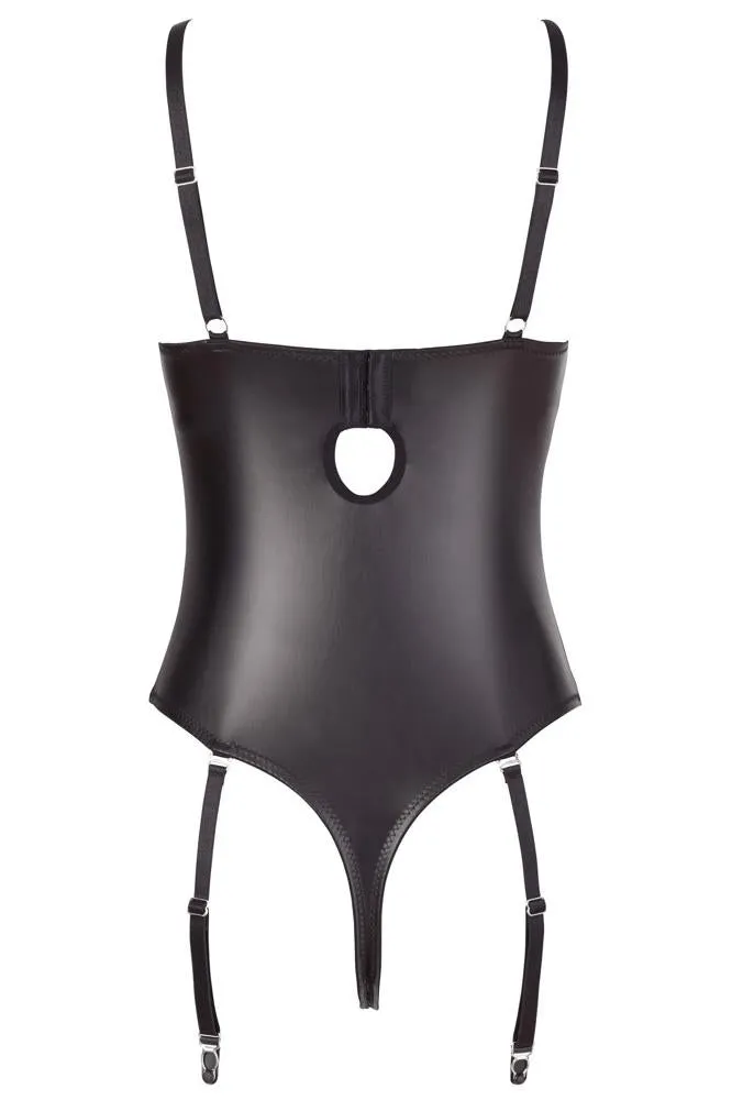 Sexy Black Lace-Up String Body - Open Back, Adjustable Fit