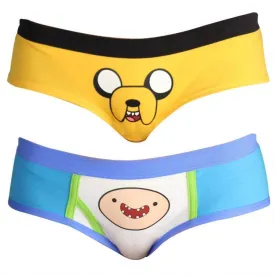 Adventure Time Finn Face Boy Short and Jake Face Panty Two Pack Set