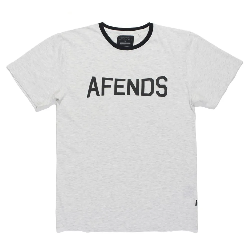 Afends Mens CITY - logo slim tee