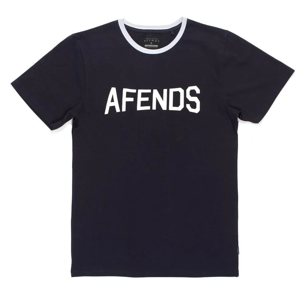 Afends Mens CITY - logo slim tee
