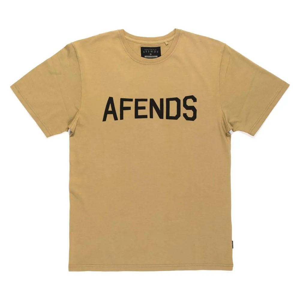Afends Mens CITY - logo slim tee