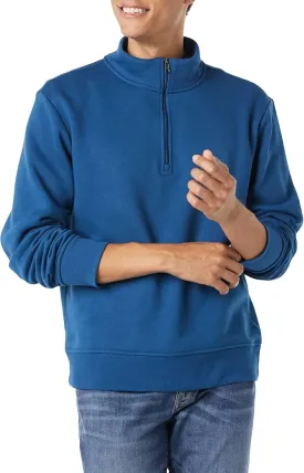 Amazon Essentials Men's Long-Sleeve Quarter-Zip Pullover Fleece Sweatshirt