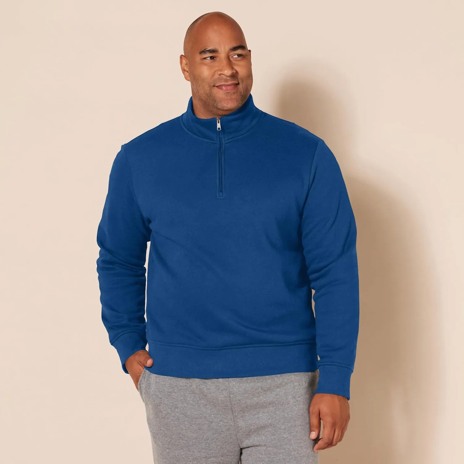 Amazon Essentials Men's Long-Sleeve Quarter-Zip Pullover Fleece Sweatshirt