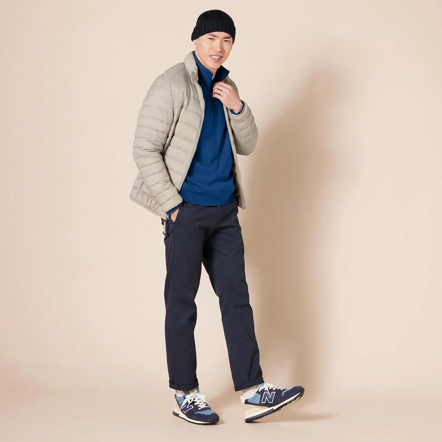 Amazon Essentials Men's Long-Sleeve Quarter-Zip Pullover Fleece Sweatshirt