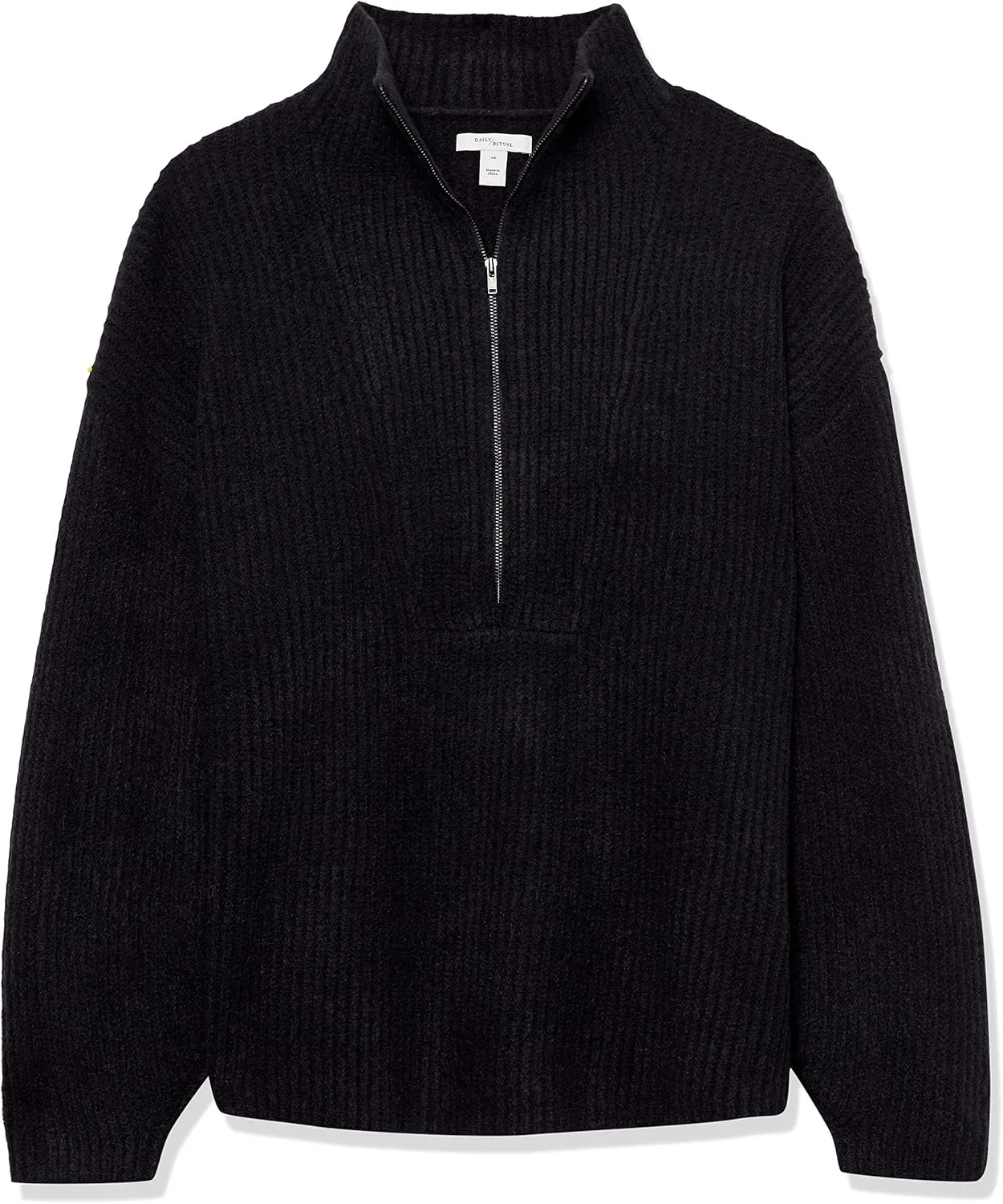 Amazon Essentials Women's Sweaters, Dressy Casual, Mid Gauge Stretch, Half Zip, Polo Collar