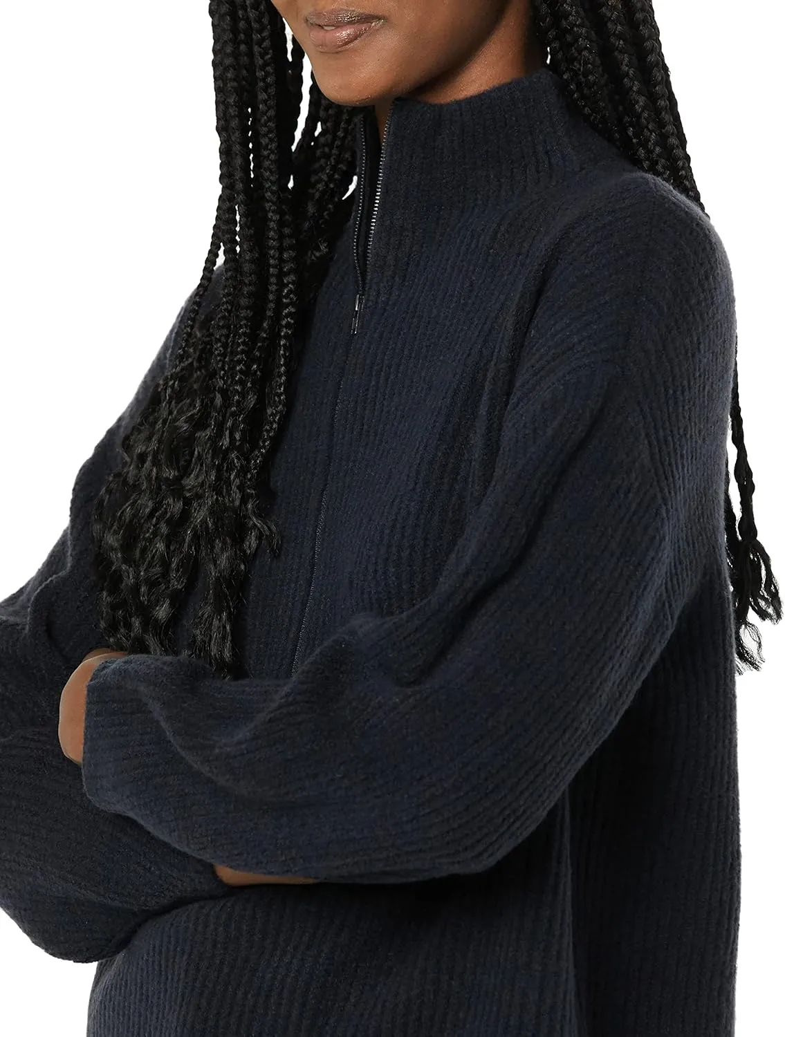 Amazon Essentials Women's Sweaters, Dressy Casual, Mid Gauge Stretch, Half Zip, Polo Collar