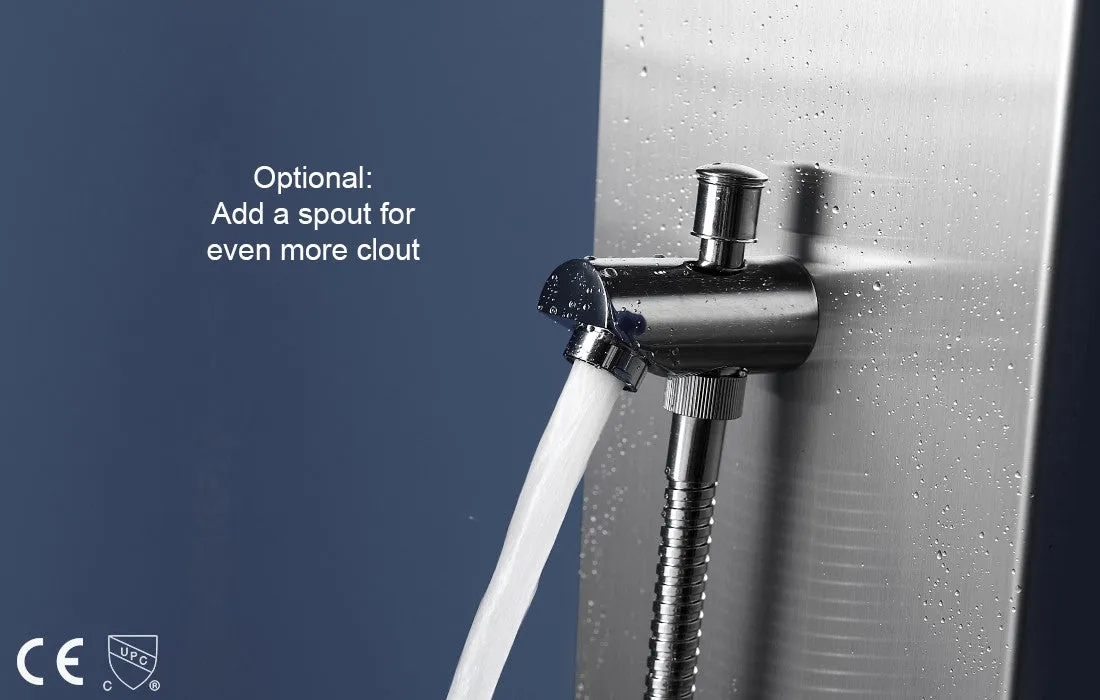 Optimized AquaMassage Shower Column PD-870 with Stainless Steel Finish