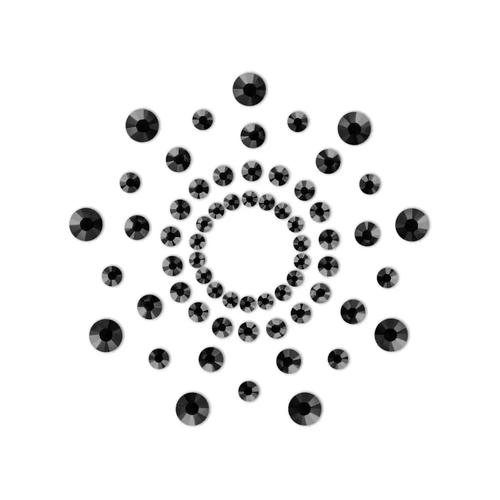Bijoux Indiscrets Black Rhinestone Pasties for Her