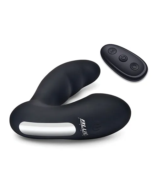Blue Line Vibrating Prostate Prober w/ Remote - Black