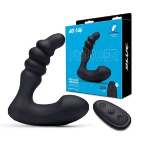 Blue Line Vibrating Prostate Prodder w/Remote - Black