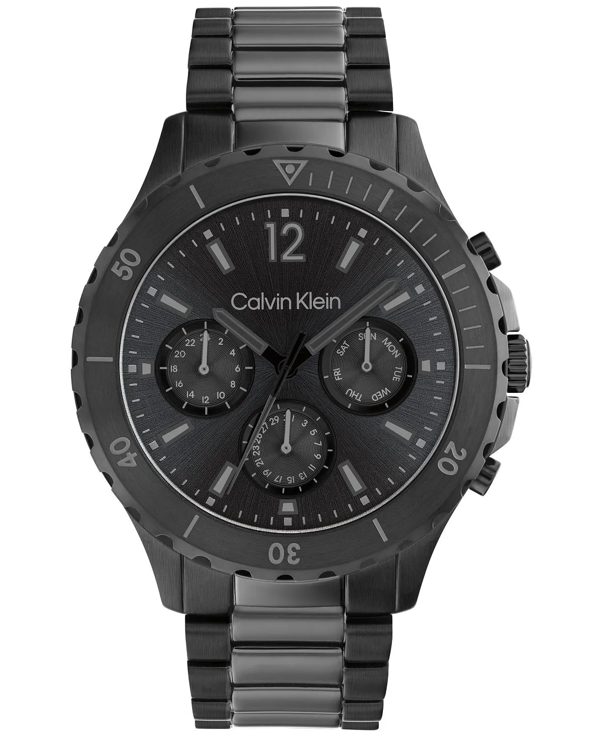 Calvin Klein 44mm Black Stainless Steel Bracelet Watch