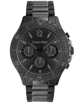Calvin Klein 44mm Black Stainless Steel Bracelet Watch
