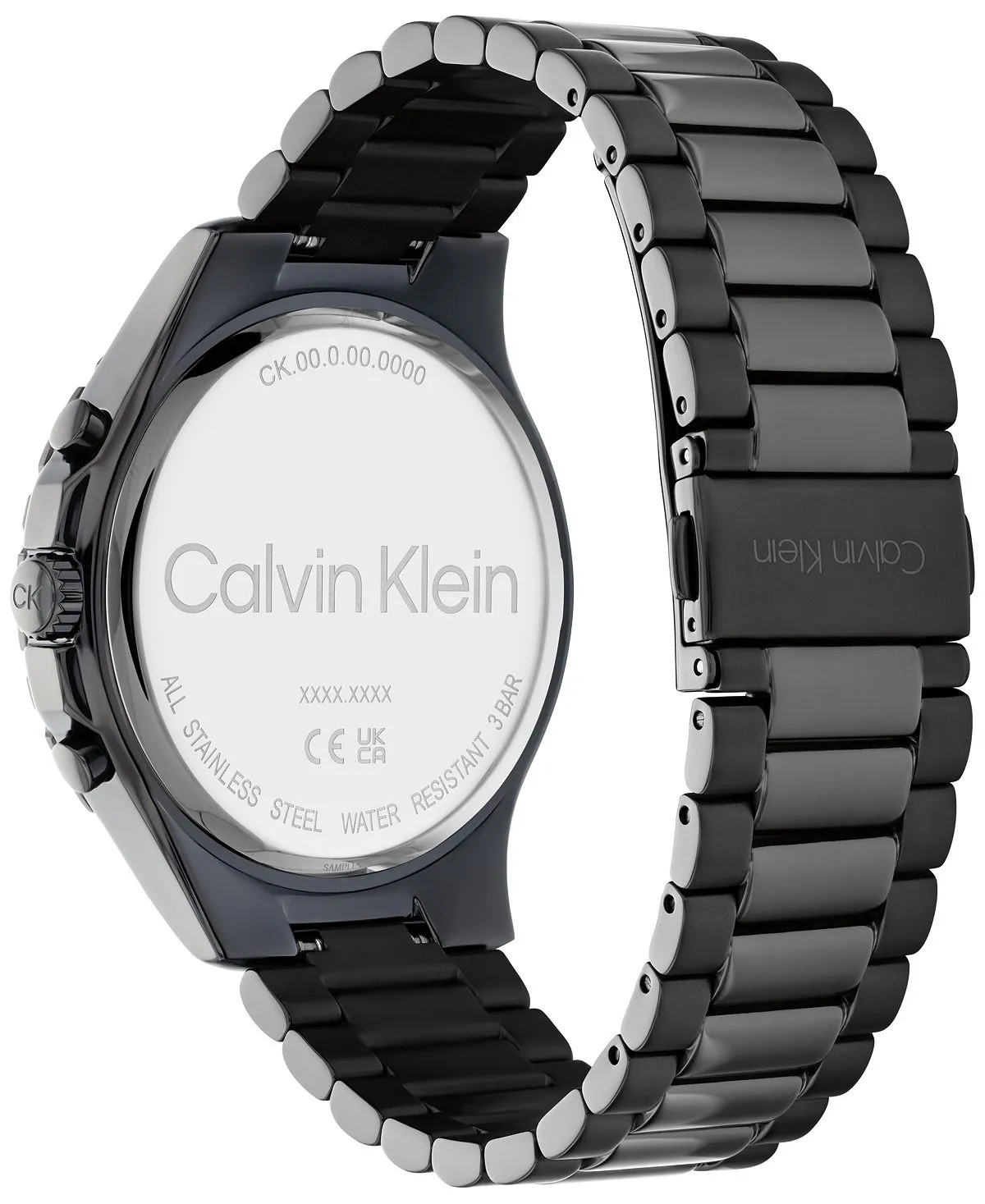 Calvin Klein 44mm Black Stainless Steel Bracelet Watch