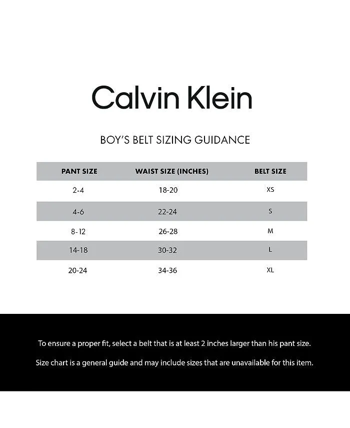Calvin Klein Buckle Roller Belt Casual Big Boy Jeans black