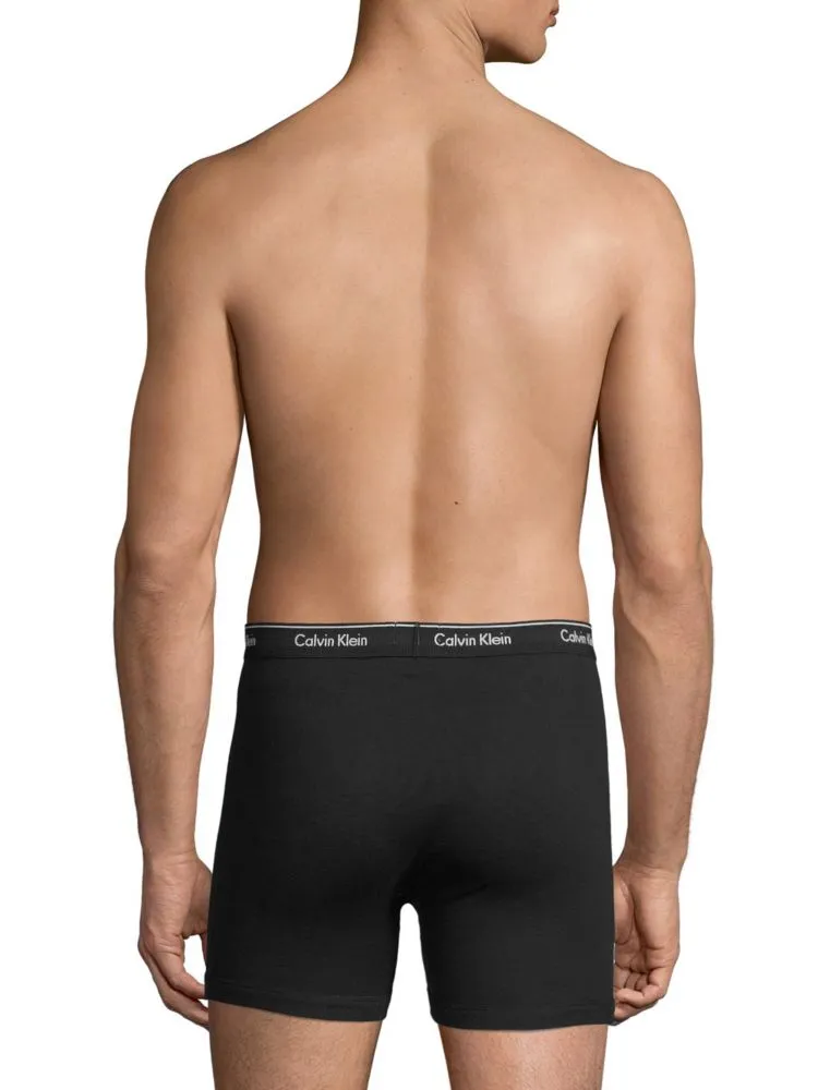 Calvin Klein Cotton Boxer Briefs 3 Pack, Black
