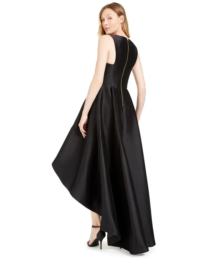Calvin Klein High Low A-Line Dress, Black
