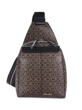 Calvin Klein Logo Millie Backpack, Brown