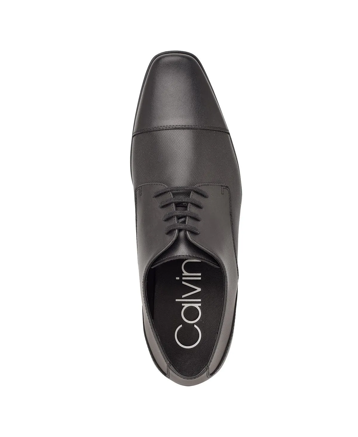 Calvin Klein Men's Leather Lace-Up Closed Toe Dress Shoes