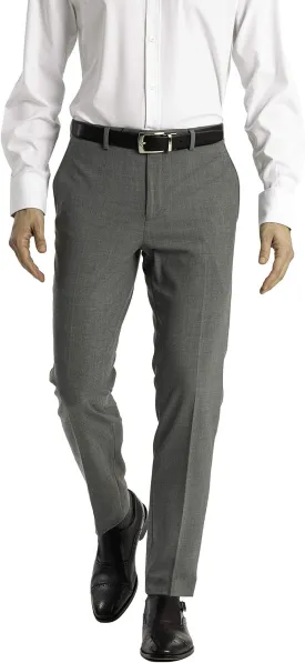 Calvin Klein Men's Slim Stretch Classic Pants, Light Gray