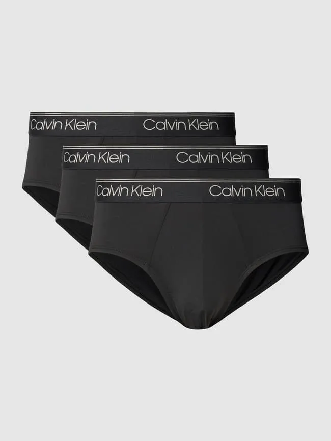Calvin Klein Underwear Elastic Waist Briefs, Black