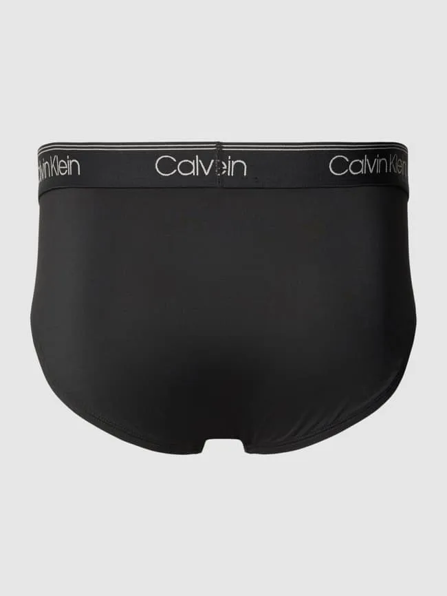 Calvin Klein Underwear Elastic Waist Briefs, Black