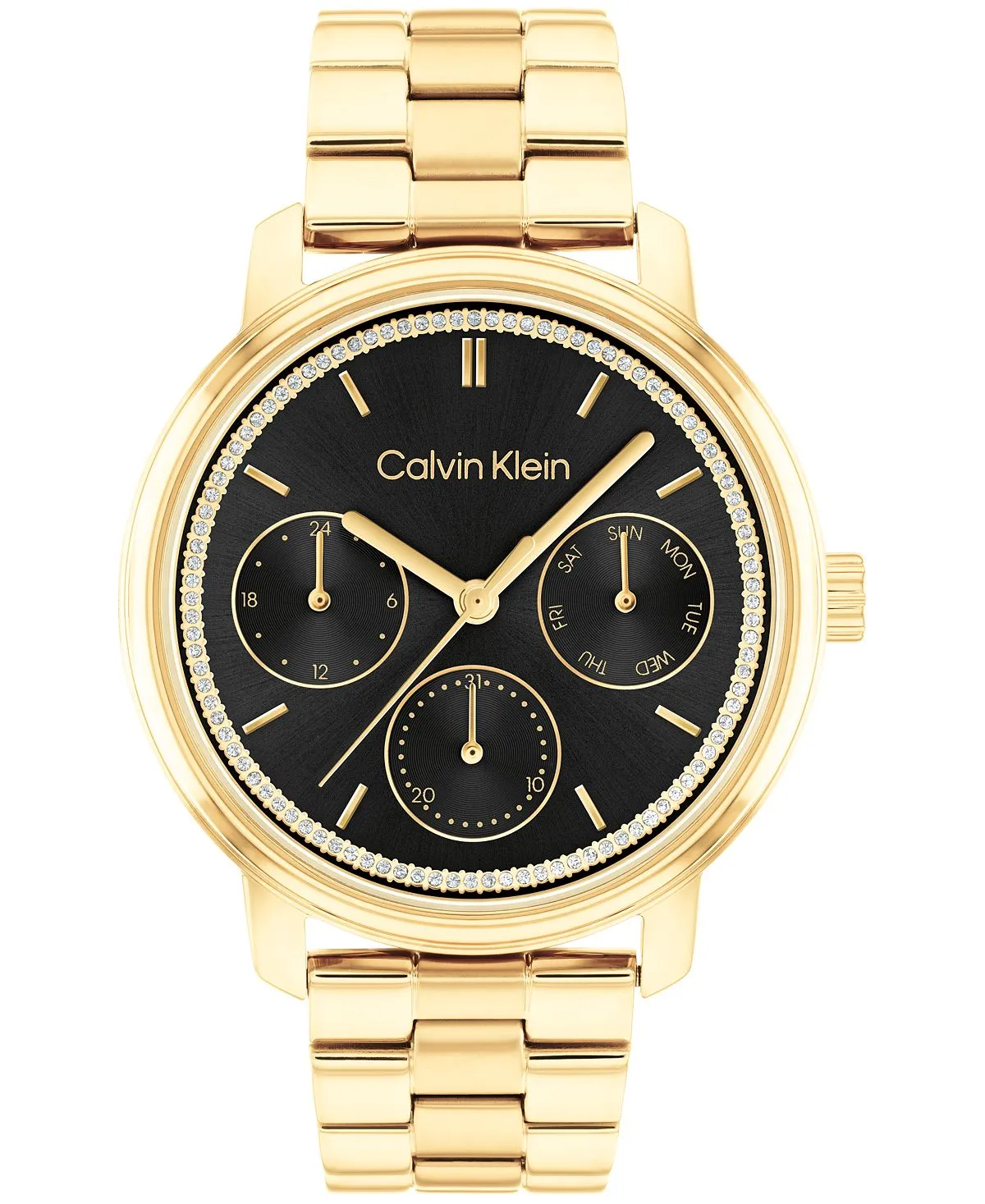 Calvin Klein Women's Gold Stainless Steel 38mm Bracelet Watch, Gold