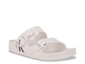 Calvin Klein Zion slides, white