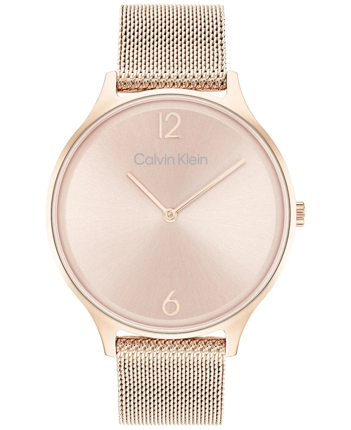 Carnation Gold Mesh Bracelet Watch, 38mm Calvin Klein