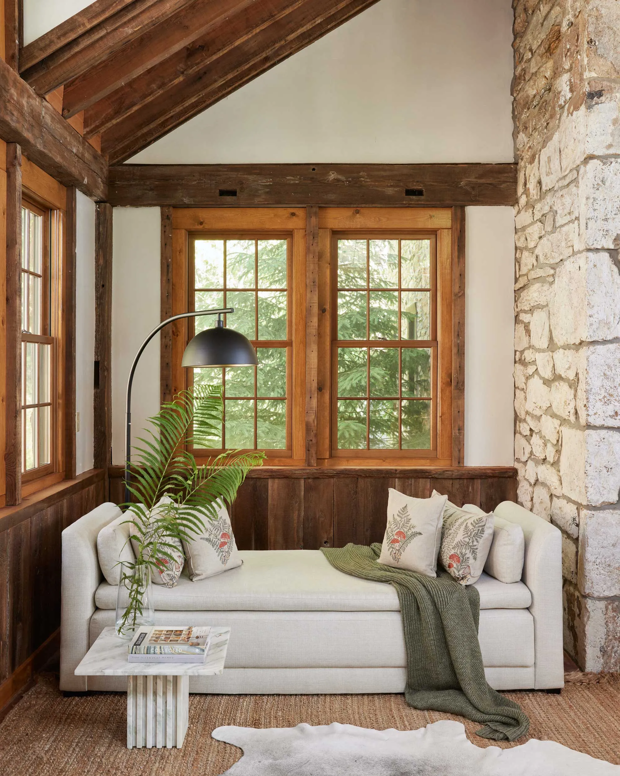Coral & Tusk - Mushrooms and Ferns Lumbar Pillow