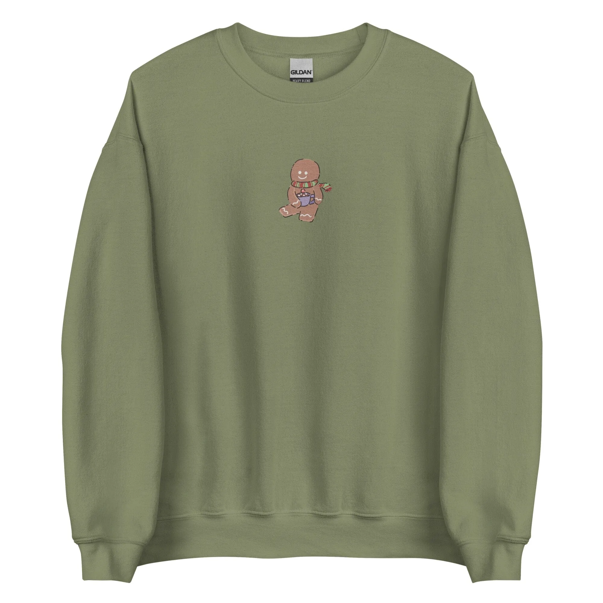 Cozy Christmas Gingerbread | Embroidered Unisex Sweatshirt | Cozy Christmas