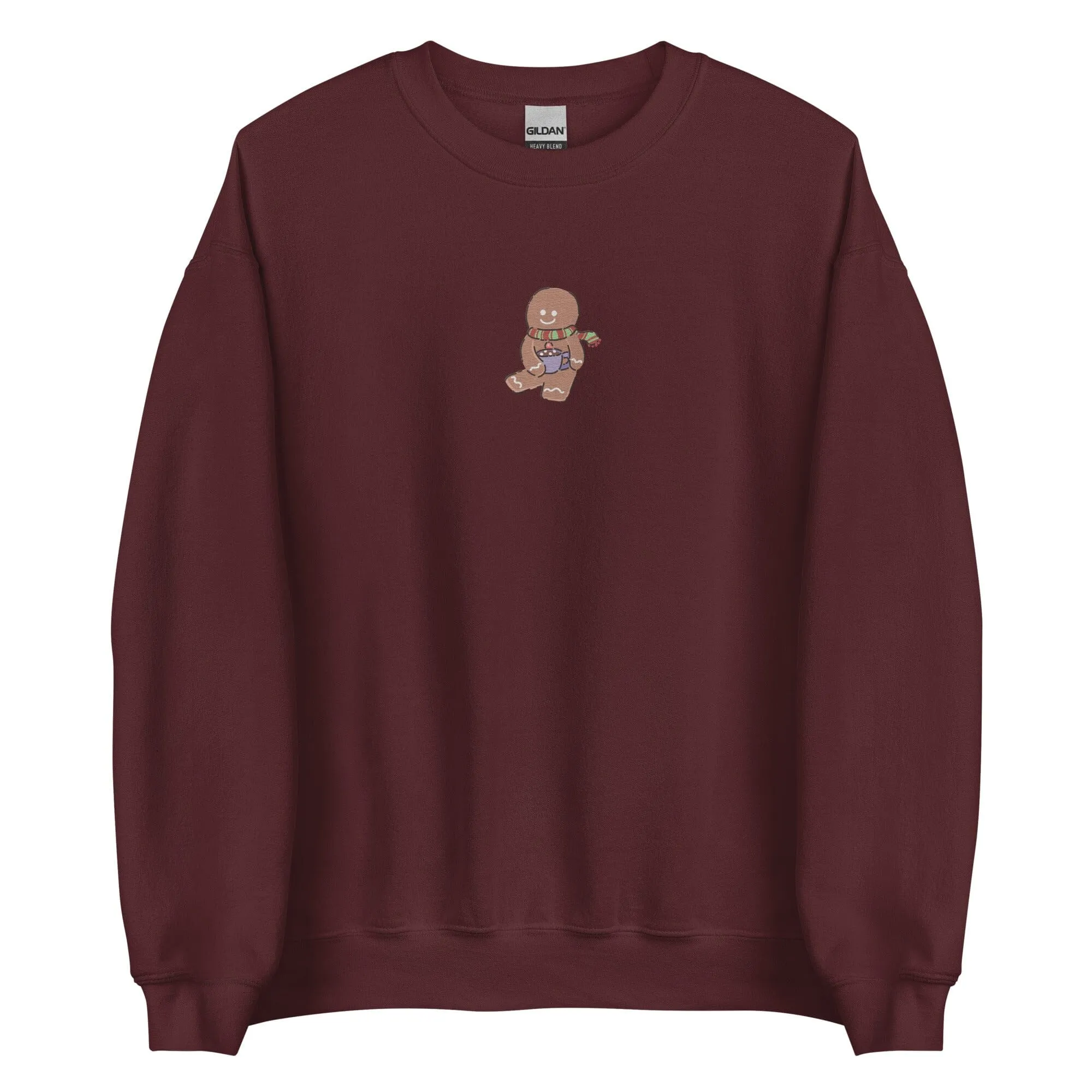 Cozy Christmas Gingerbread | Embroidered Unisex Sweatshirt | Cozy Christmas