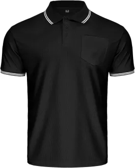CUTIEHON Men's Baseball Umpire Shirt, Short Sleeve referee Jersey Shirts Sized for umpire chest protector