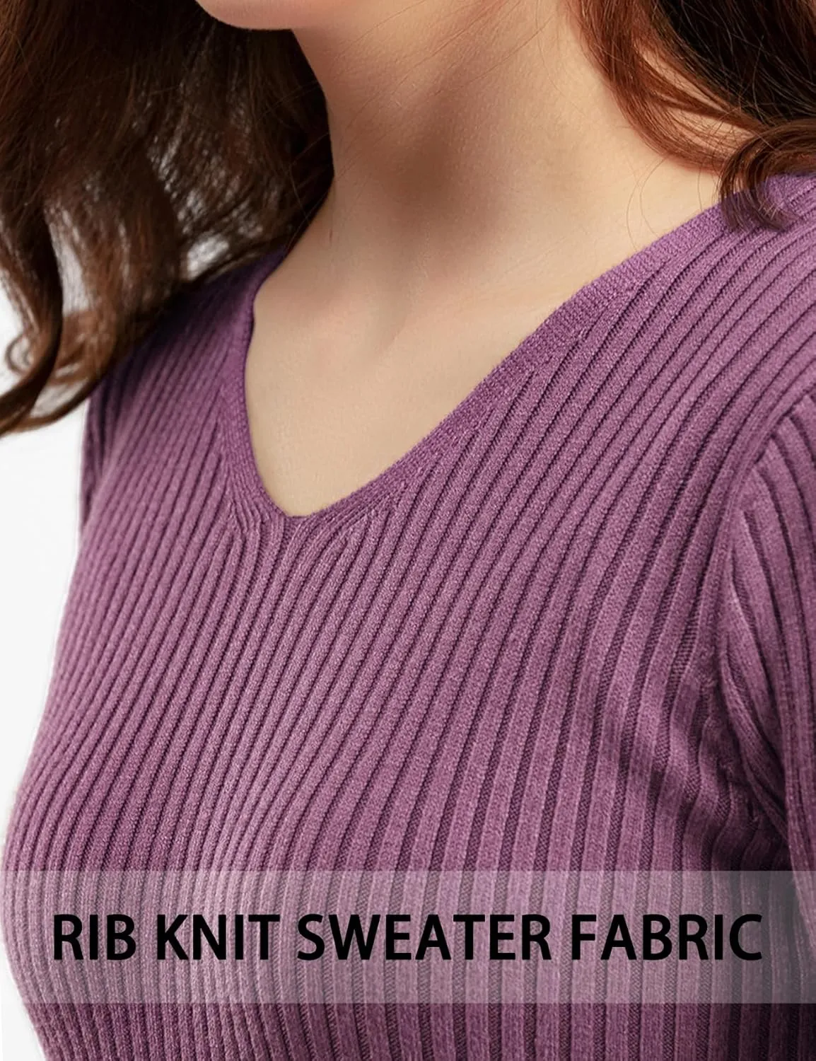 CYCLAMEN 2023 Women's Ribbed Knit Sweater Mini Dress A-Line V Neck Long Sleeve Short Dress Winter Fall