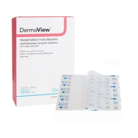 DermaView I.V. Transparent Film Dressing for Catheter Sites, 2.375" x 2.75"