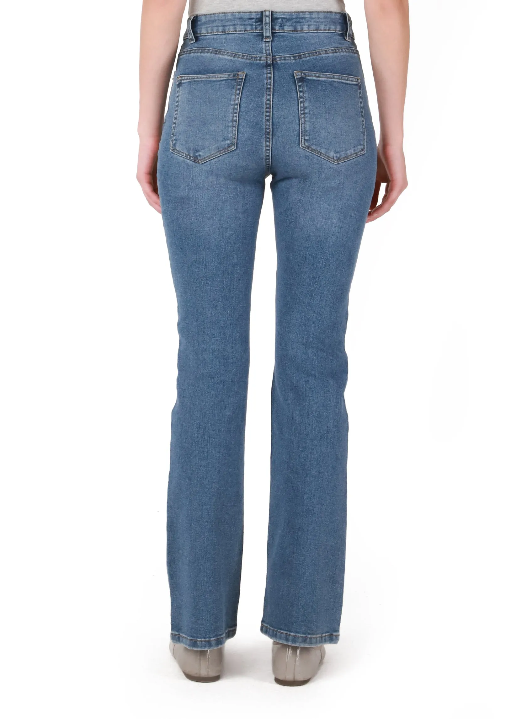 Dex Zoe High Rise Relaxed Bootcut Jean