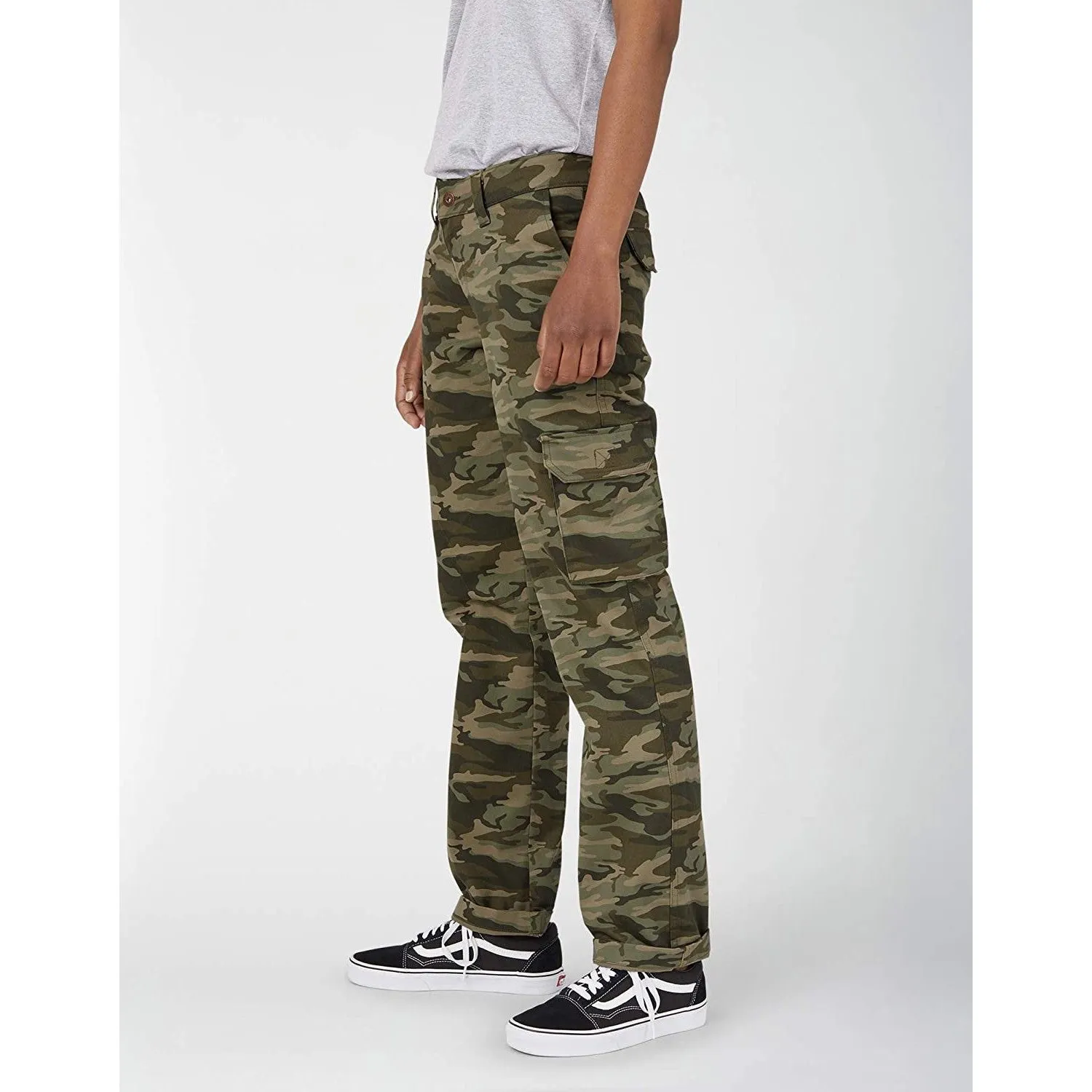 Dickies Women's Relaxed Fit Straight Leg Cargo Pant