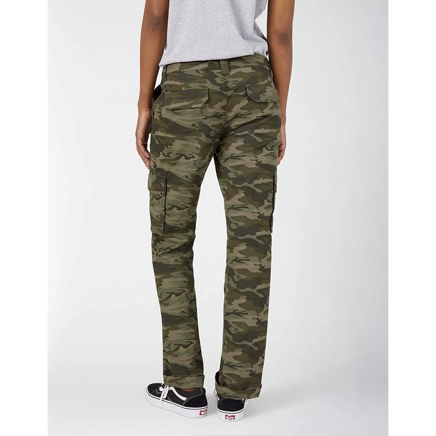Dickies Women's Relaxed Fit Straight Leg Cargo Pant