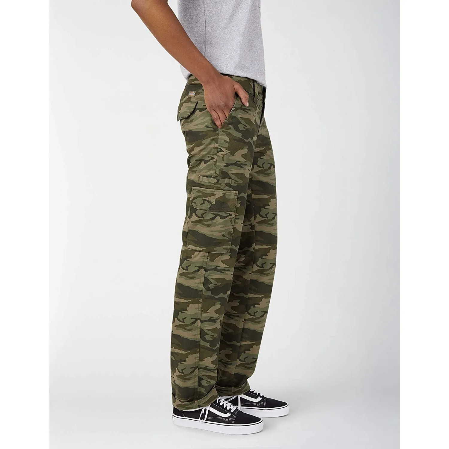 Dickies Women's Relaxed Fit Straight Leg Cargo Pant