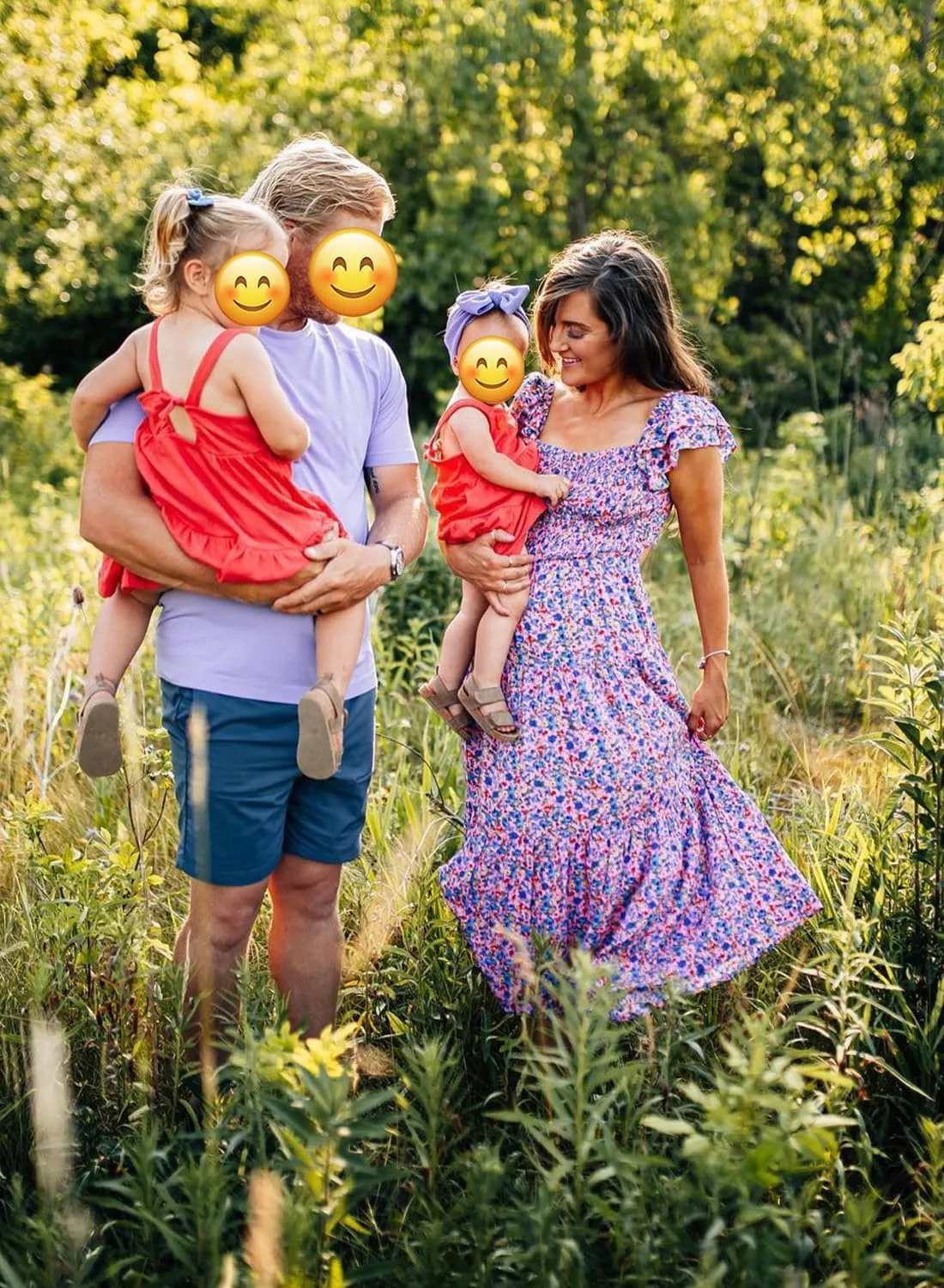 DOROSE Women's Summer Floral Dress Square Neck Smocked Boho Midi Dress Ruffle Tie Back Flowy Beach Long Tiered Dress