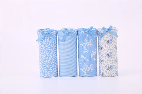 Fainlise 4Pcs/lot Sexy Cotton Women's Briefs Mid Waist Panties Printed Lovely Underwear for Female M-L-XL Wholesale Lingerie