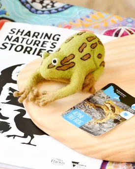 Felt Australian Toy - Alpine Tree Frog - Parks Victoria Nature Mascots