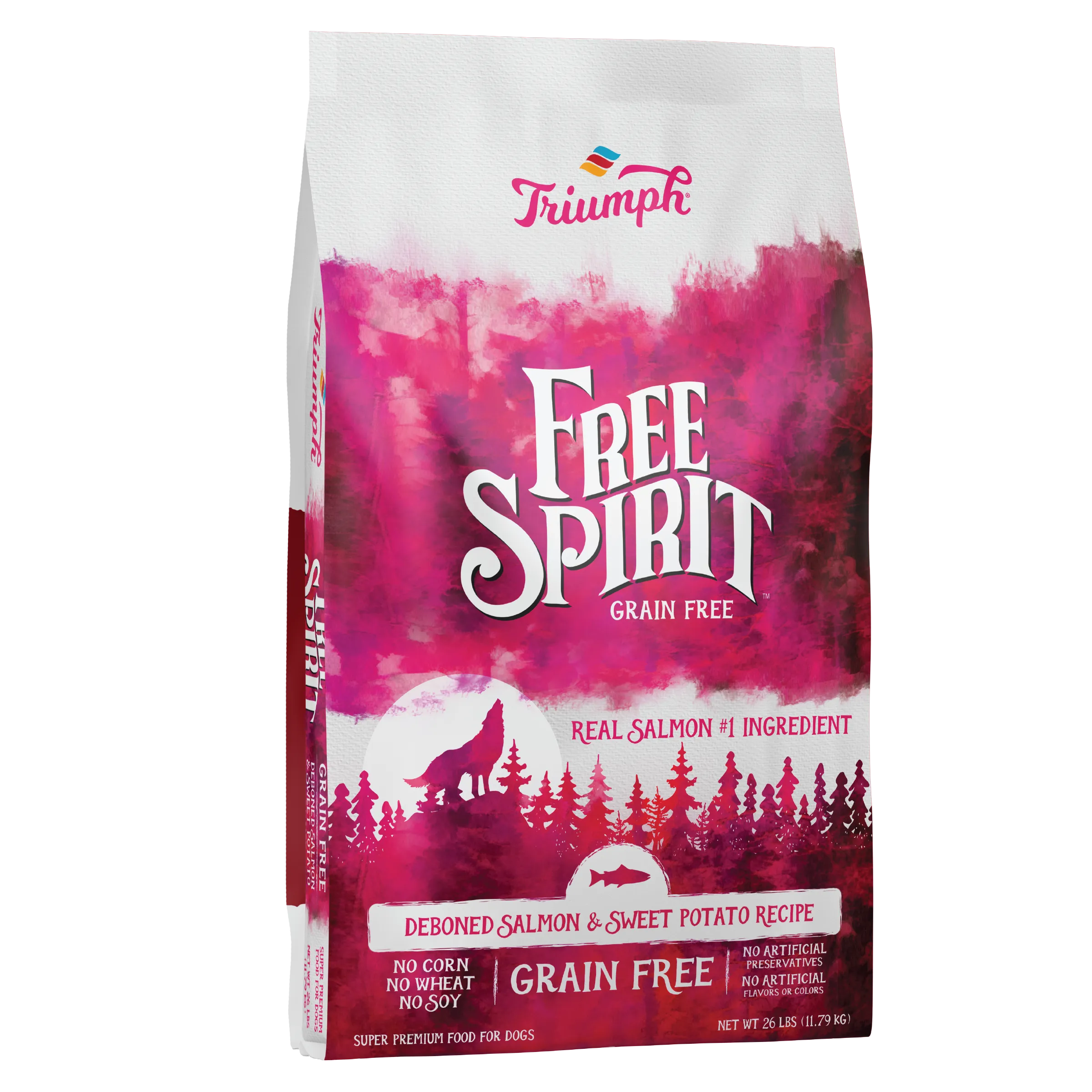 Grain Free Salmon & Sweet Potato Dog Food | 3 LB, 13 LB, 26 LB | Triumph