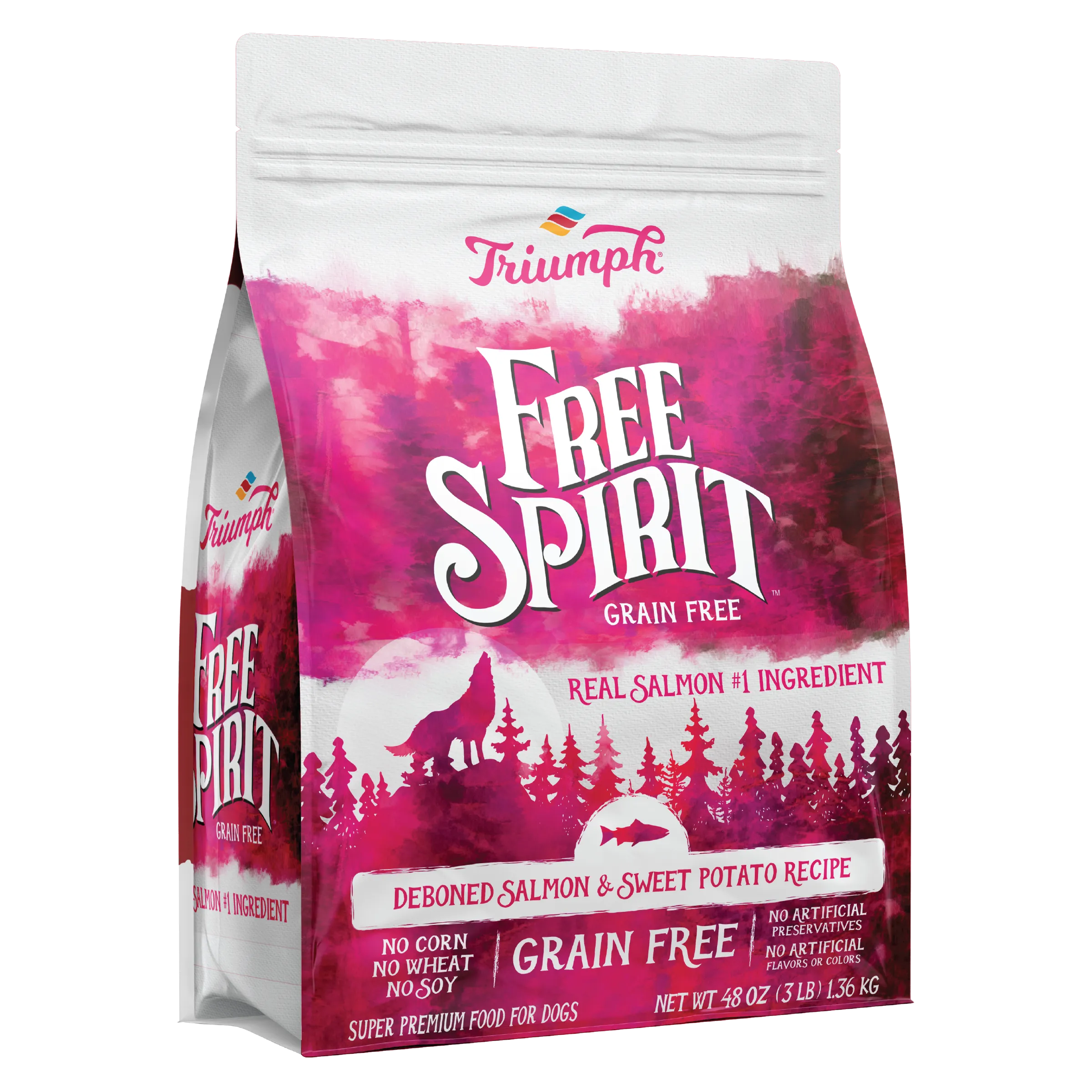 Grain Free Salmon & Sweet Potato Dog Food | 3 LB, 13 LB, 26 LB | Triumph