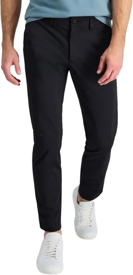 Haggar Men's Sport Travel Performance Straight Fit Flat Front Stretch Casual Pant