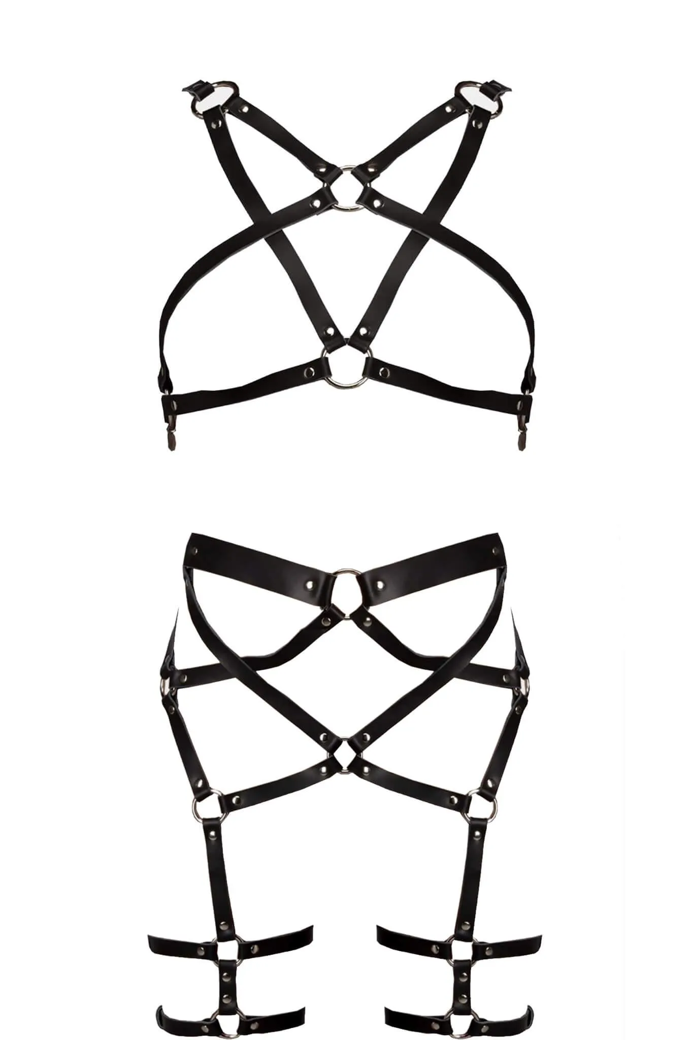 Infinity Leather Lingerie Set