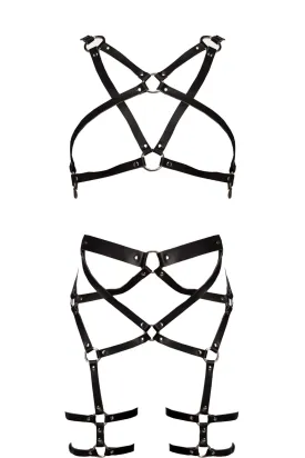 Infinity Leather Lingerie Set